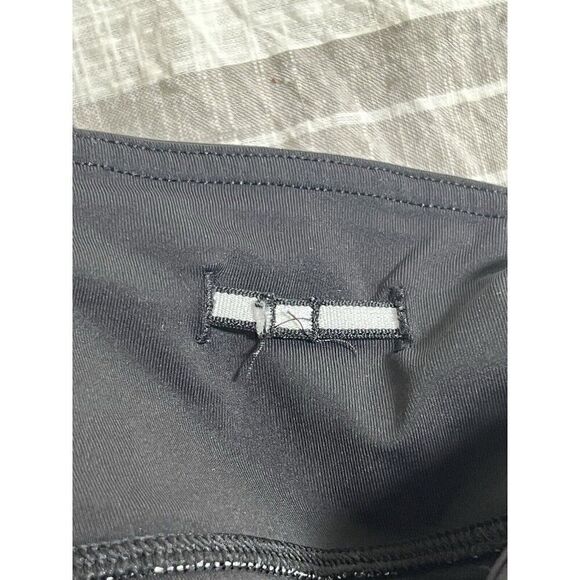 LULULEMON Reflective Run Inspire Crop Black White Leggings Size 2. W - Picture 8 of 9